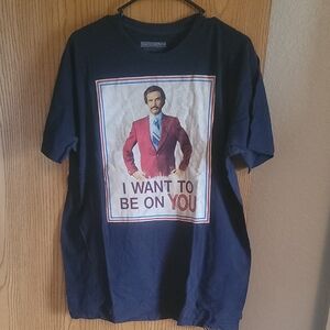 Anchorman Navy Graphic T-Shirt